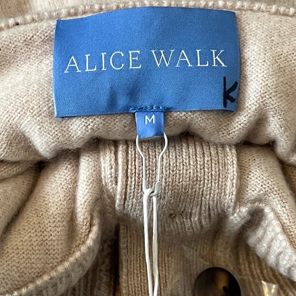 Alice Walk Cashmere Getaway Henley Button Cozy Sweater Sz M - Picture 7 of 9